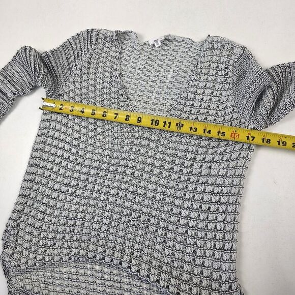 Helmut Lang Italian Yarn Crochet Sweater Size Small Bohemian - Picture 7 of 13